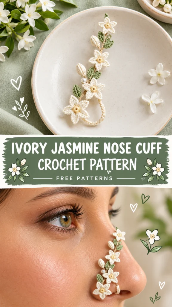 Ivory Jasmine Nose Cuff