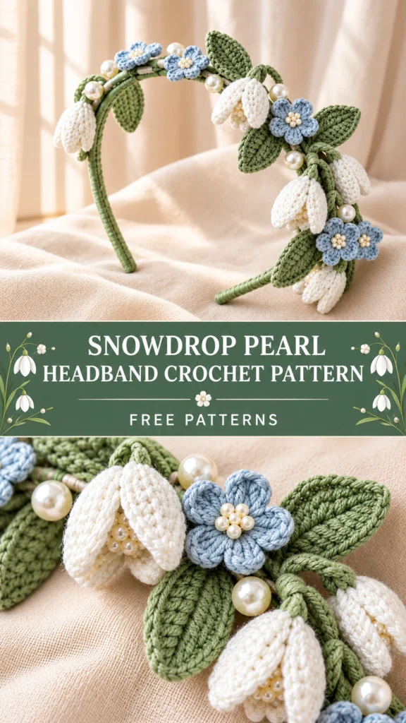 Snowdrop Pearl Headband