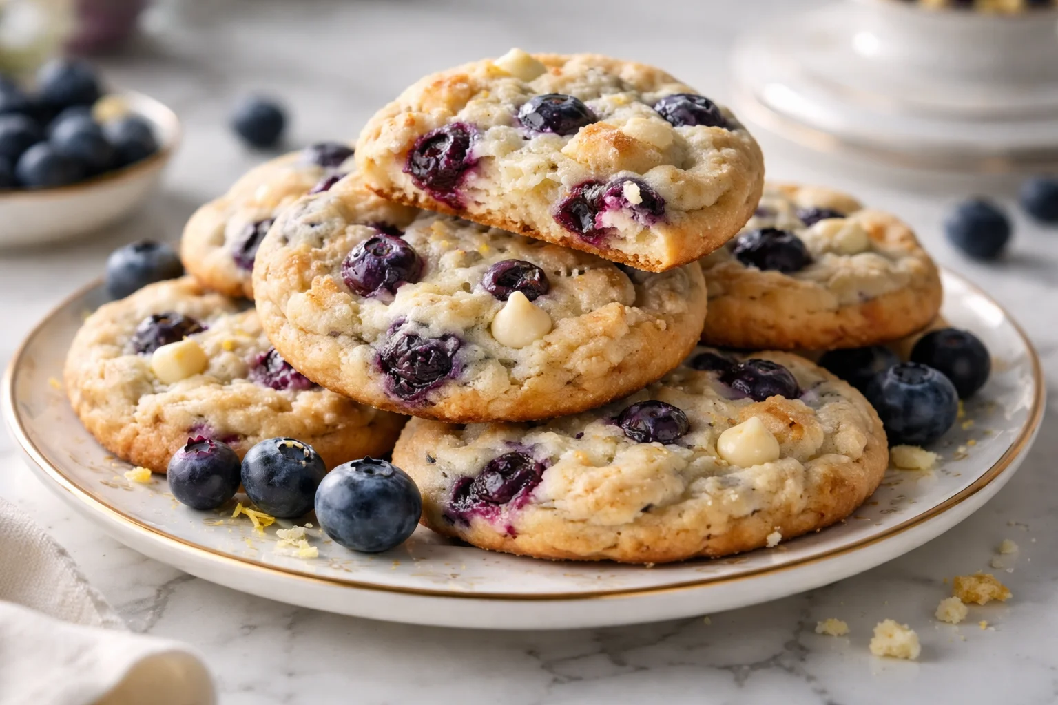 Best Blueberry Cheesecake Cookies Recipe