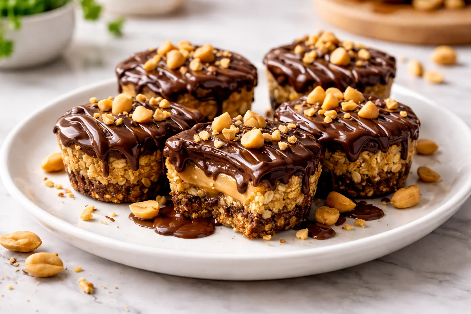No-Bake Peanut Butter Oat Cups Recipe