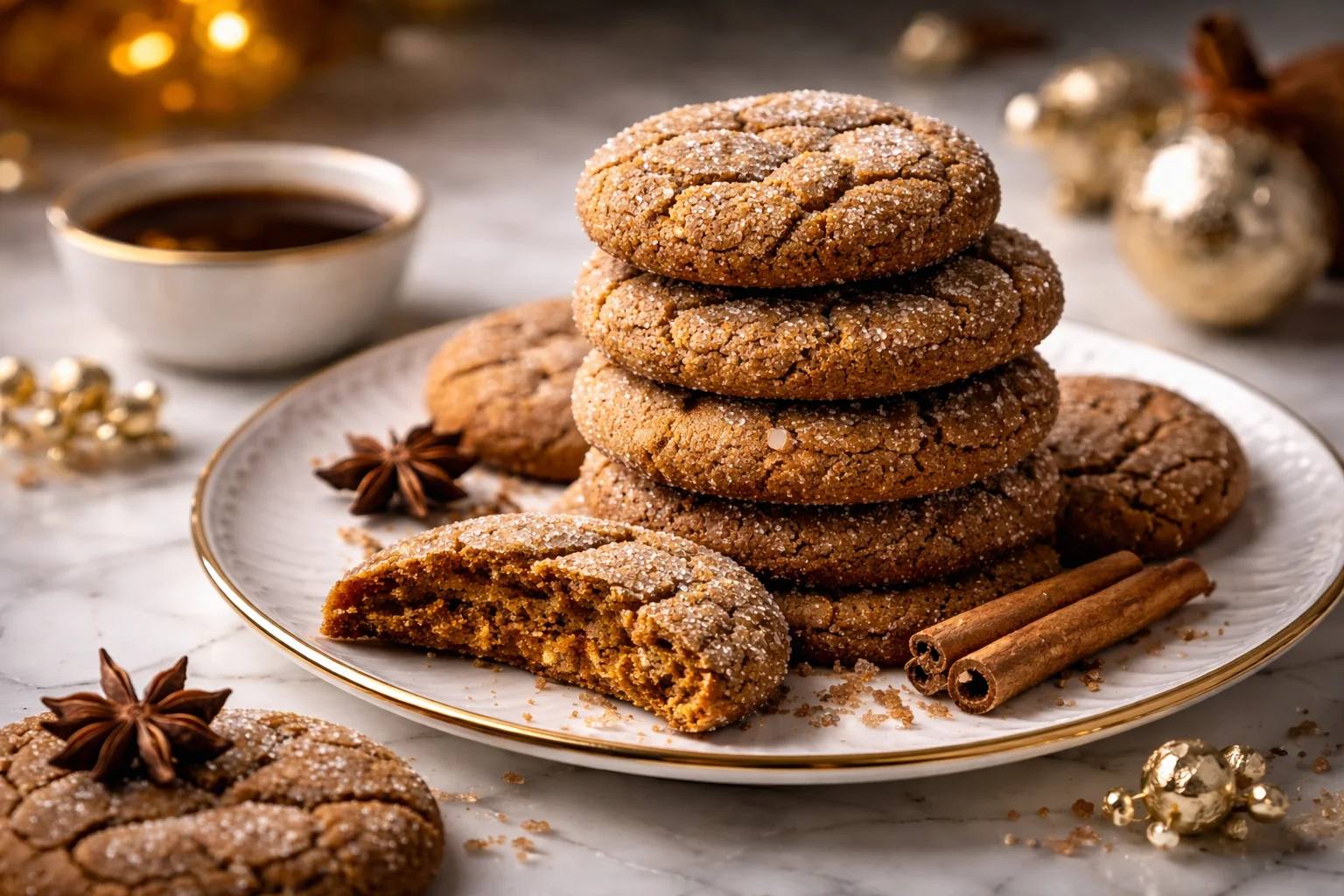 Soft & Chewy Gingerbread Cookies Recipe
