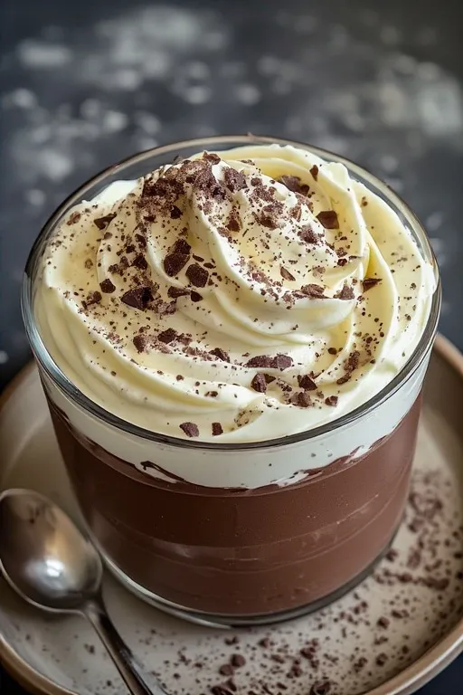 White and Dark Chocolate Mousse