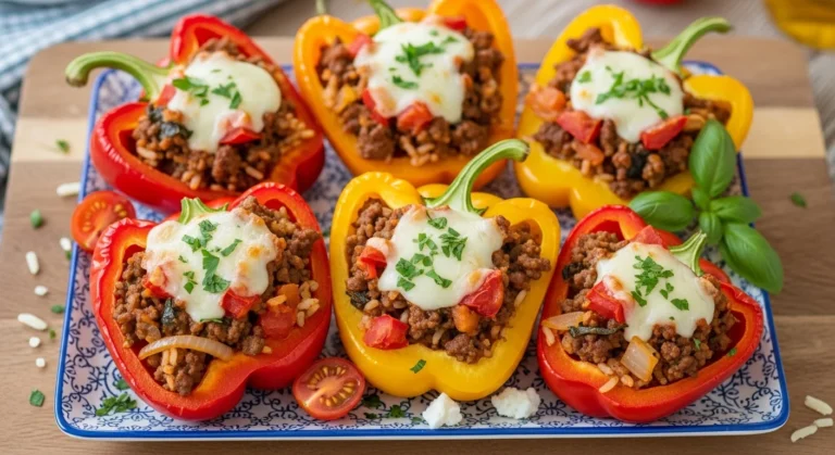 Beef Stuffed Peppers