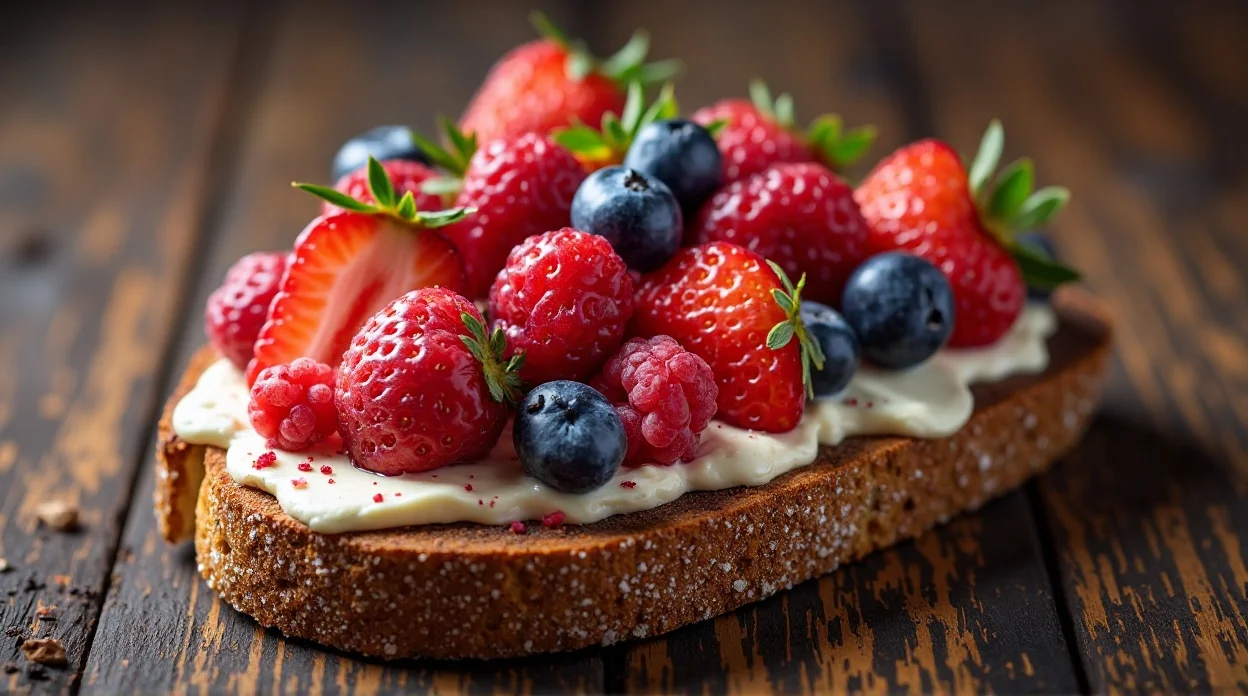 Berry Cream Cheese Toast