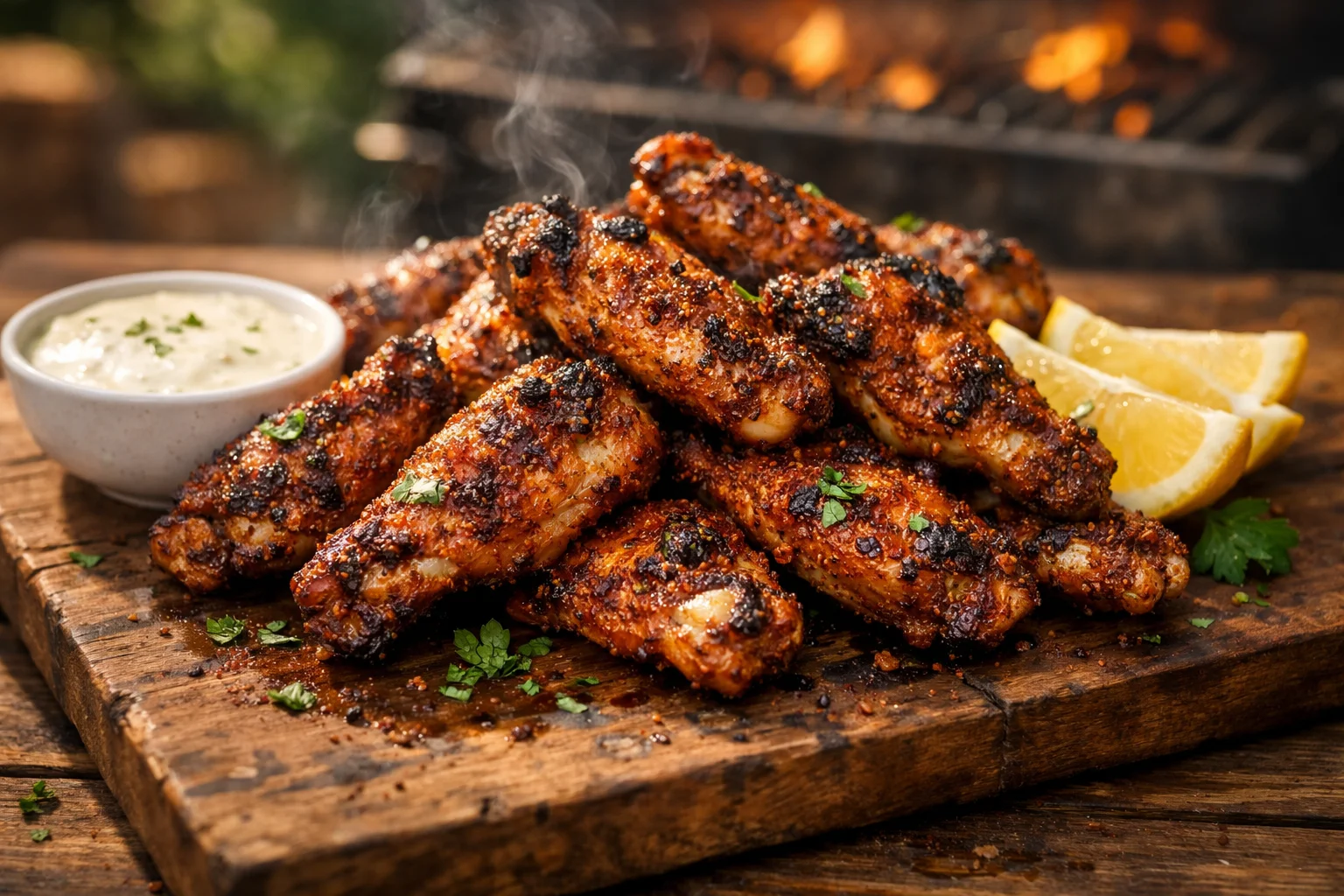 Cajun Grilled Chicken Wings Recipe
