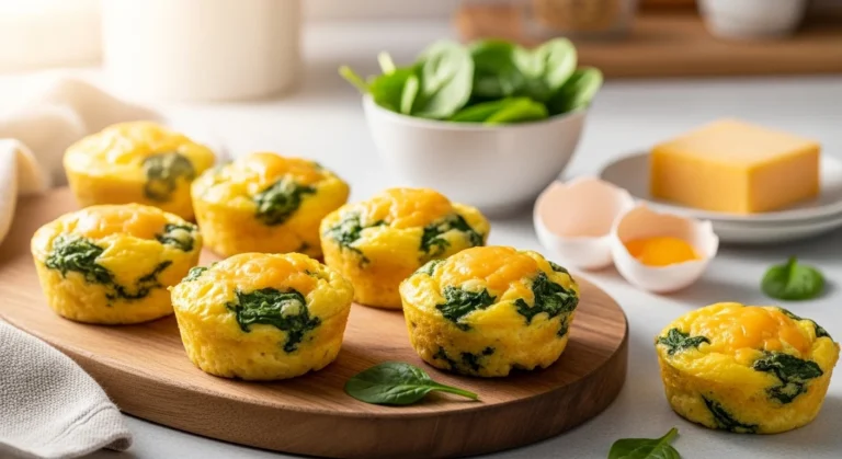Cheddar Spinach Egg Muffins