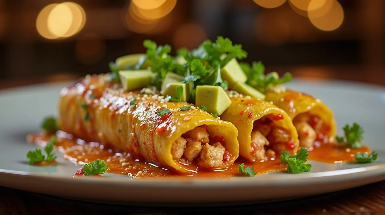 Chicken Avocado Enchiladas