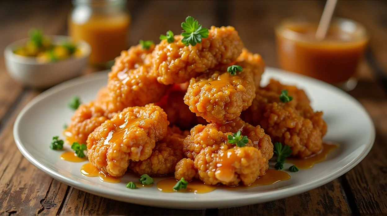 Crispy Honey Butter Fried Chicken Recipe