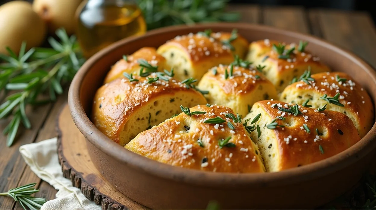 Garlic Herb Focaccia Recipe
