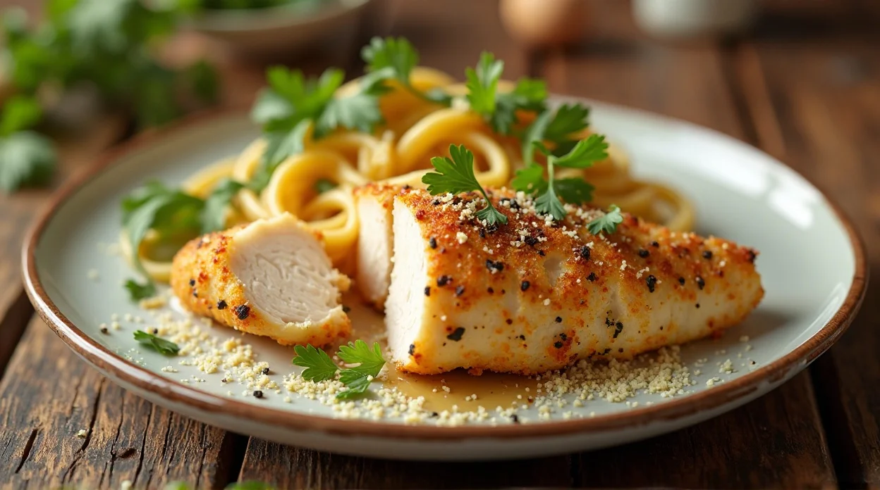 Garlic Parmesan Crusted Chicken Recipe