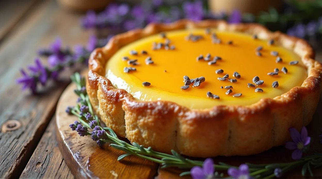 Honey Lavender Custard Pie Recipe