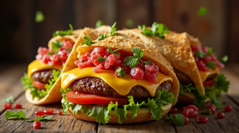 Juicy Smash Burger Tacos