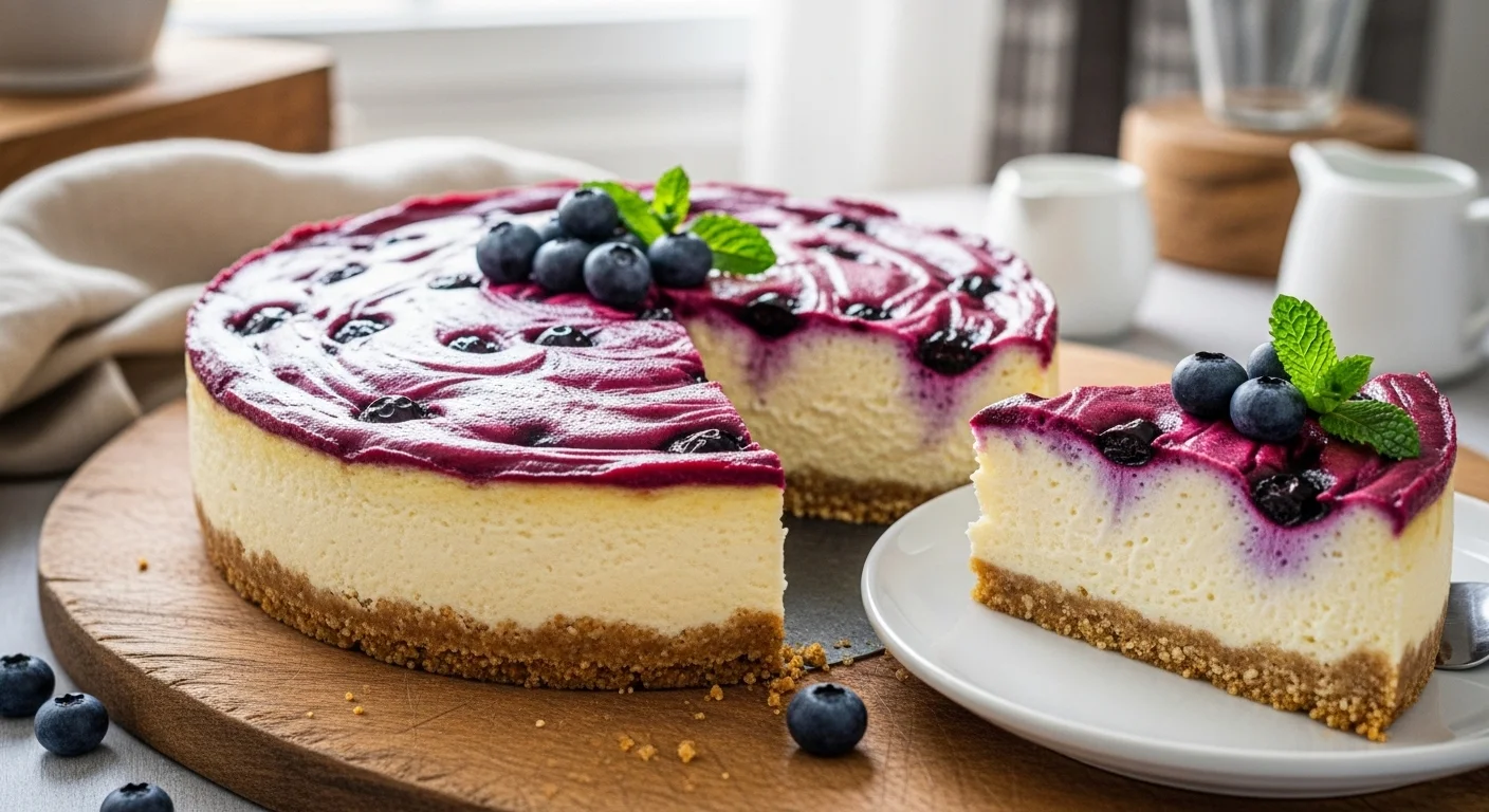 Keto Blueberry Cheesecake