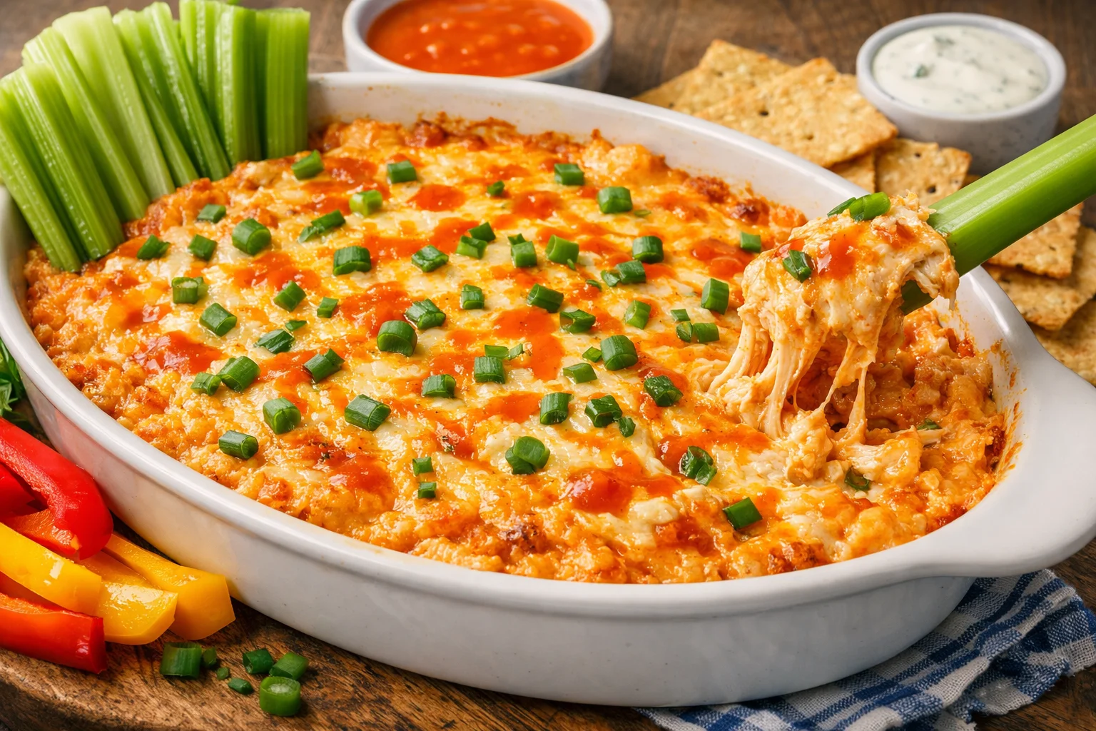 Keto Buffalo Chicken Dip