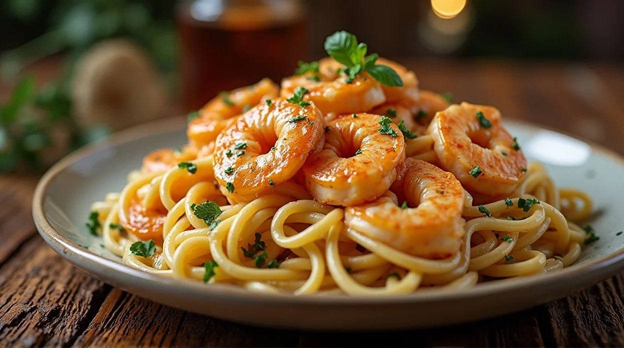 Keto Shrimp Alfredo