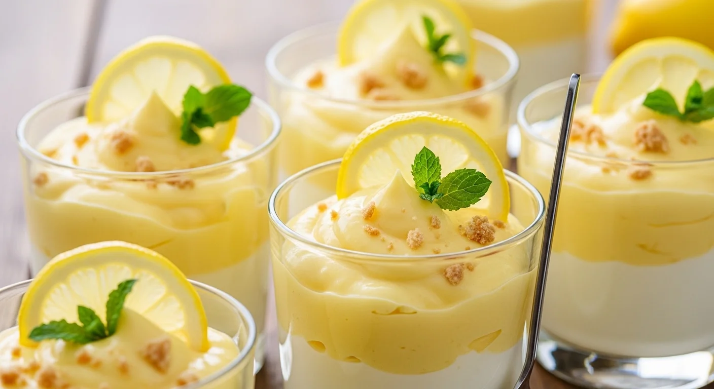 Lemon Cream Yogurt Cups