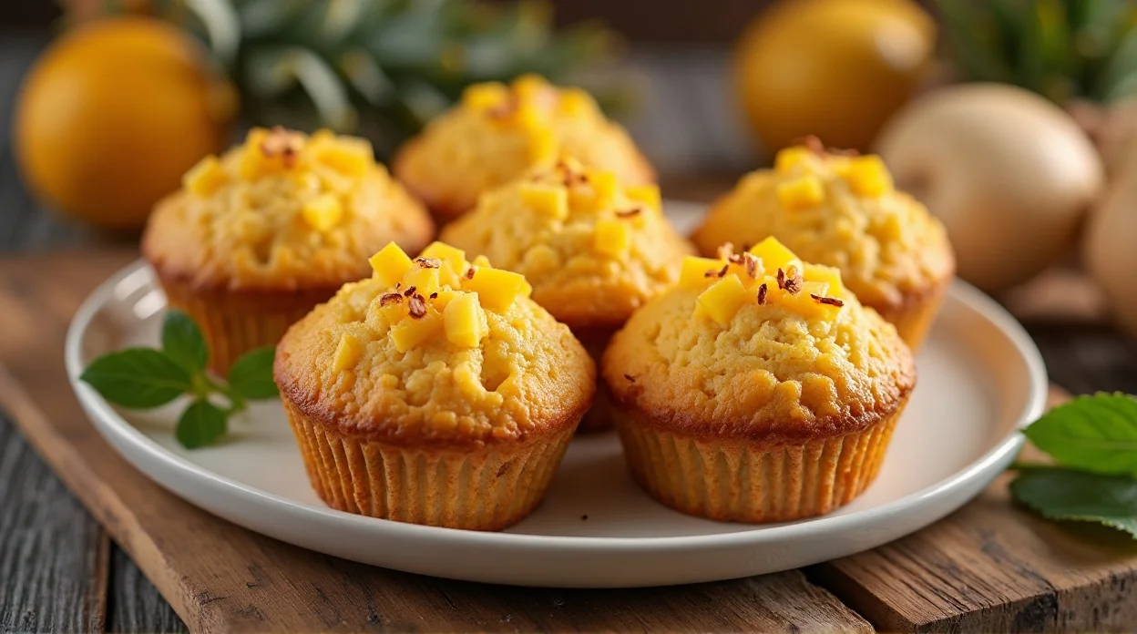 Mango Pineapple Muffins