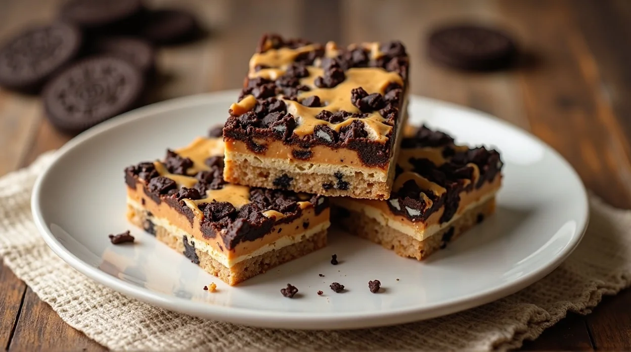 No-Bake Peanut Butter Oreo Bars