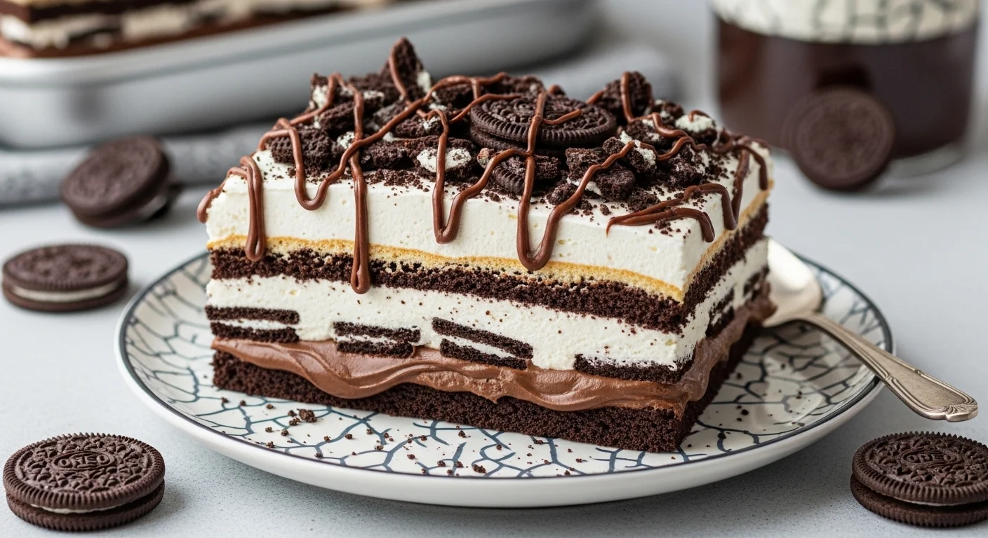 Nutella Oreo Icebox Cake
