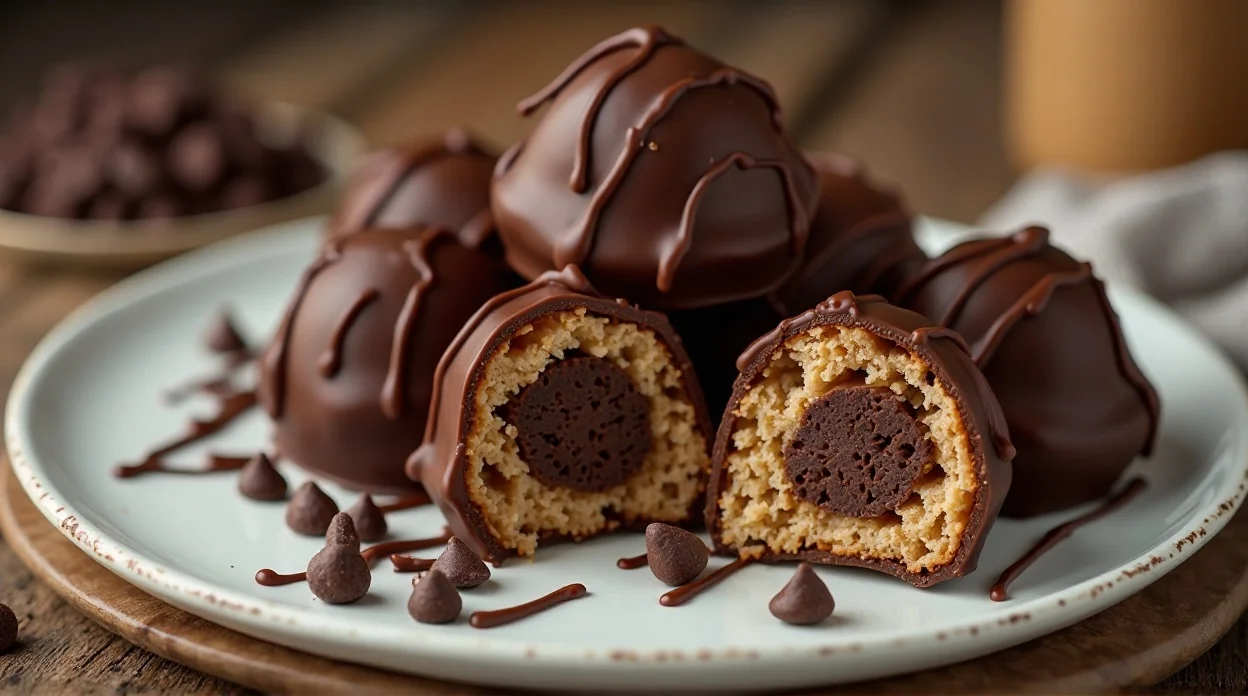 Nutella Stuffed Cookie Dough Truffles Recipe