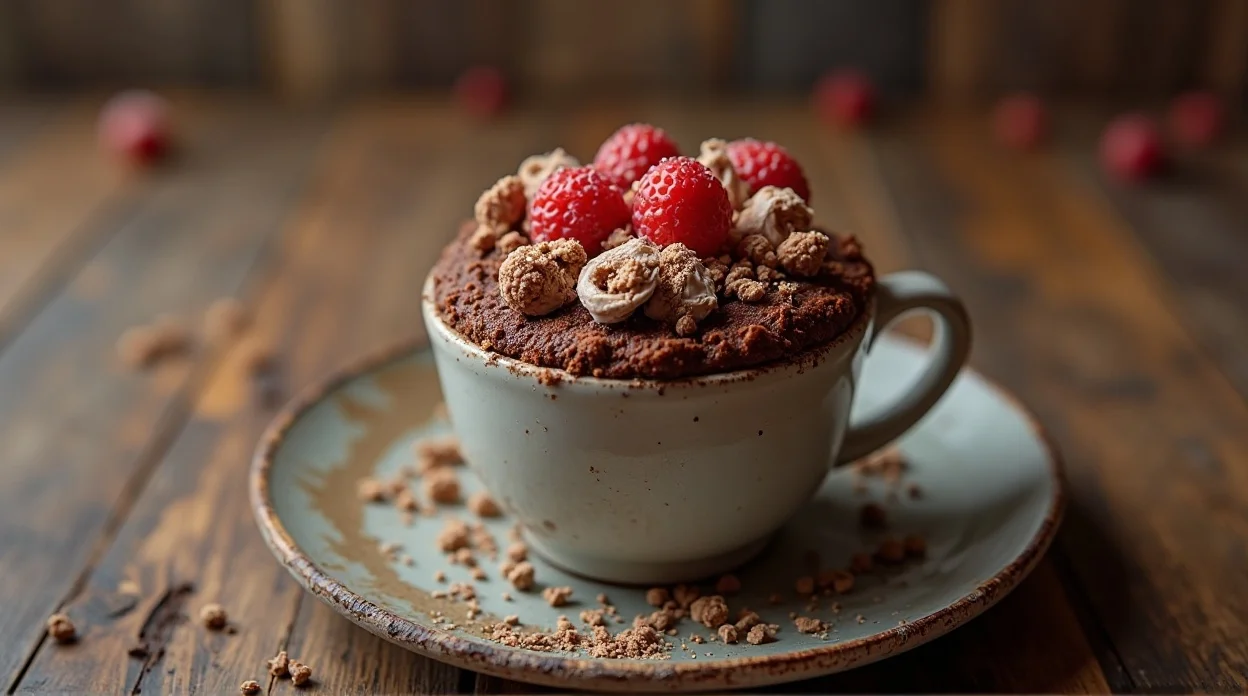 Nutella Stuffed Mug Cake