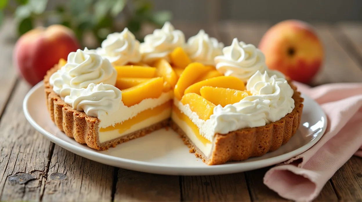 Peach Icebox Pie Recipe