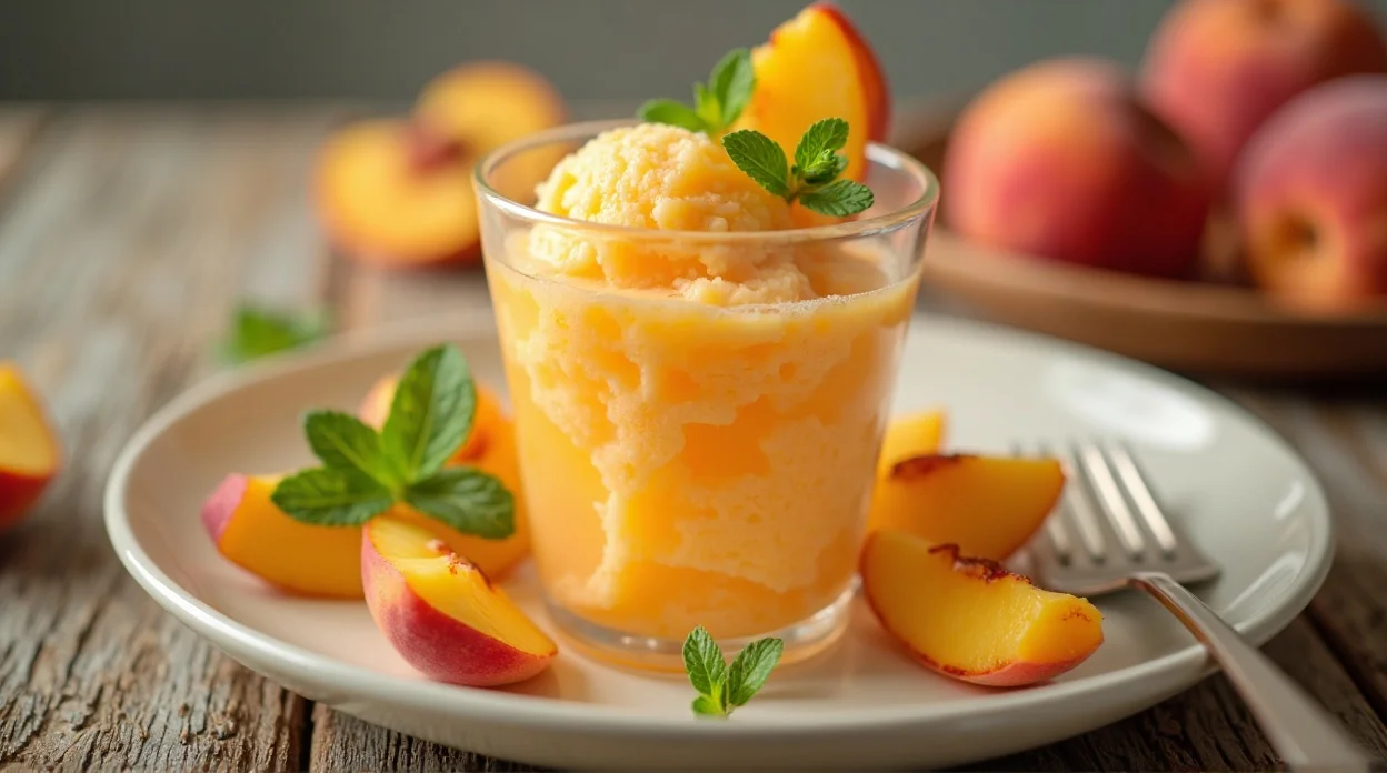 Peach Sorbet Recipe