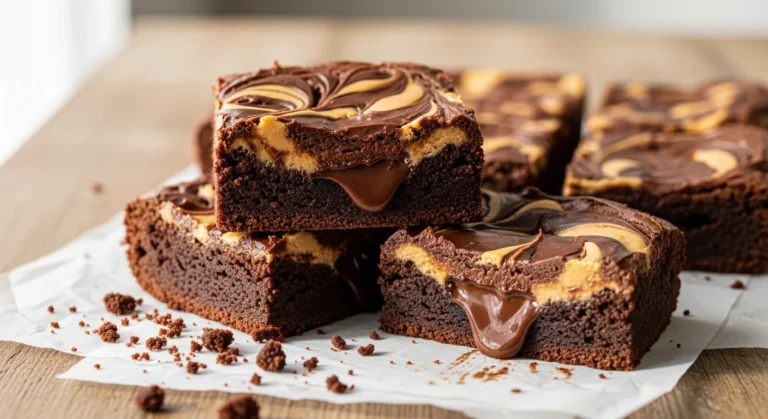 Peanut Butter Nutella Swirl Brownies Recipe