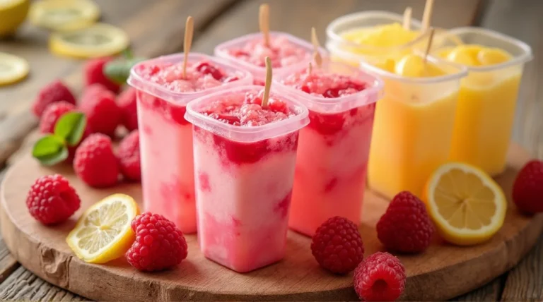 Raspberry Lemonade Popsicles Recipe