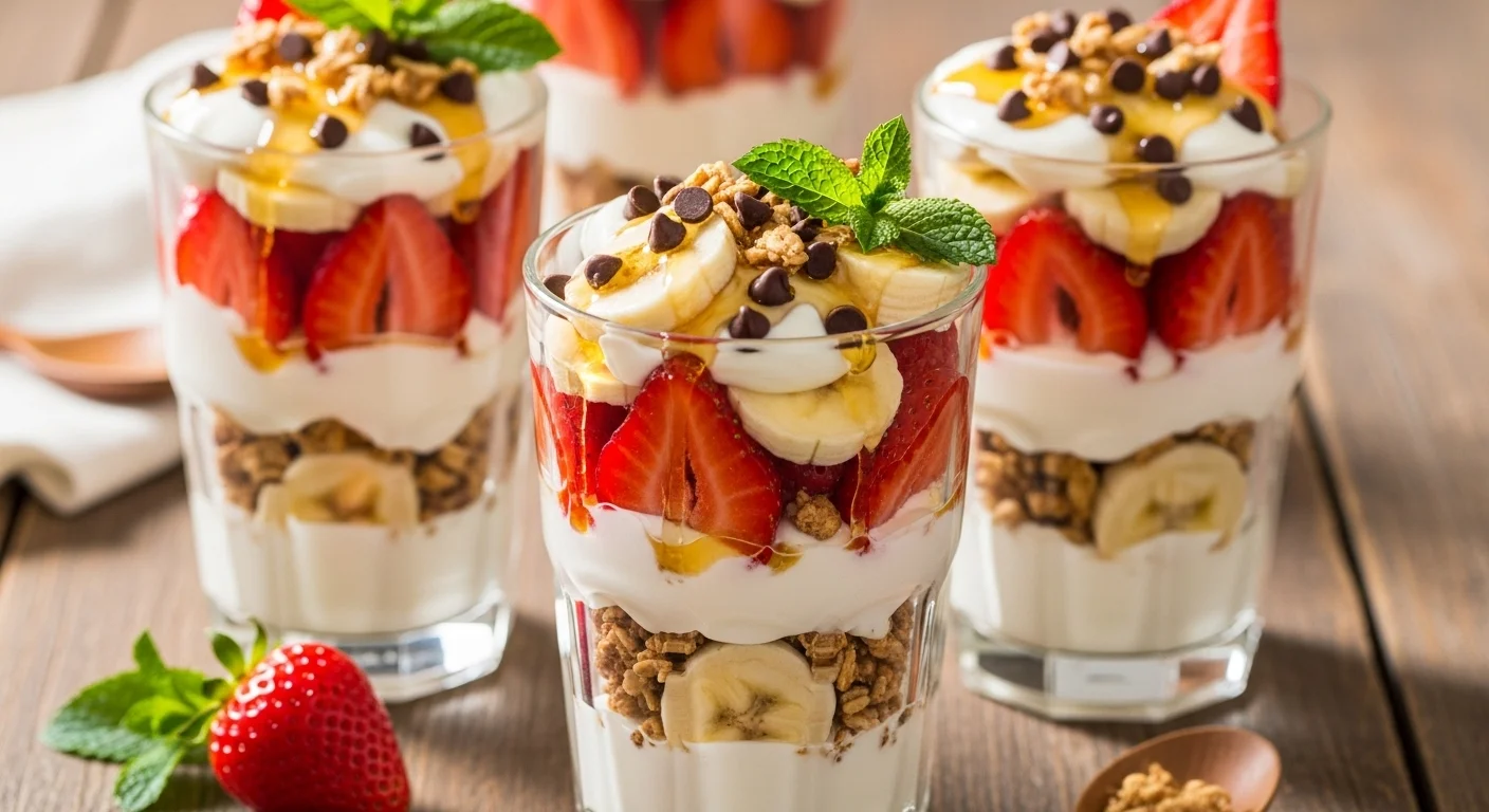 Strawberry Banana Parfaits Recipe