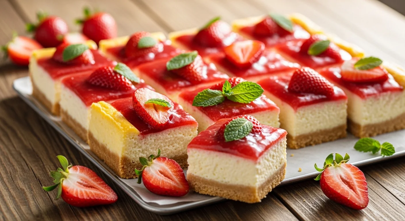 Strawberry Cheesecake Bars Recipe