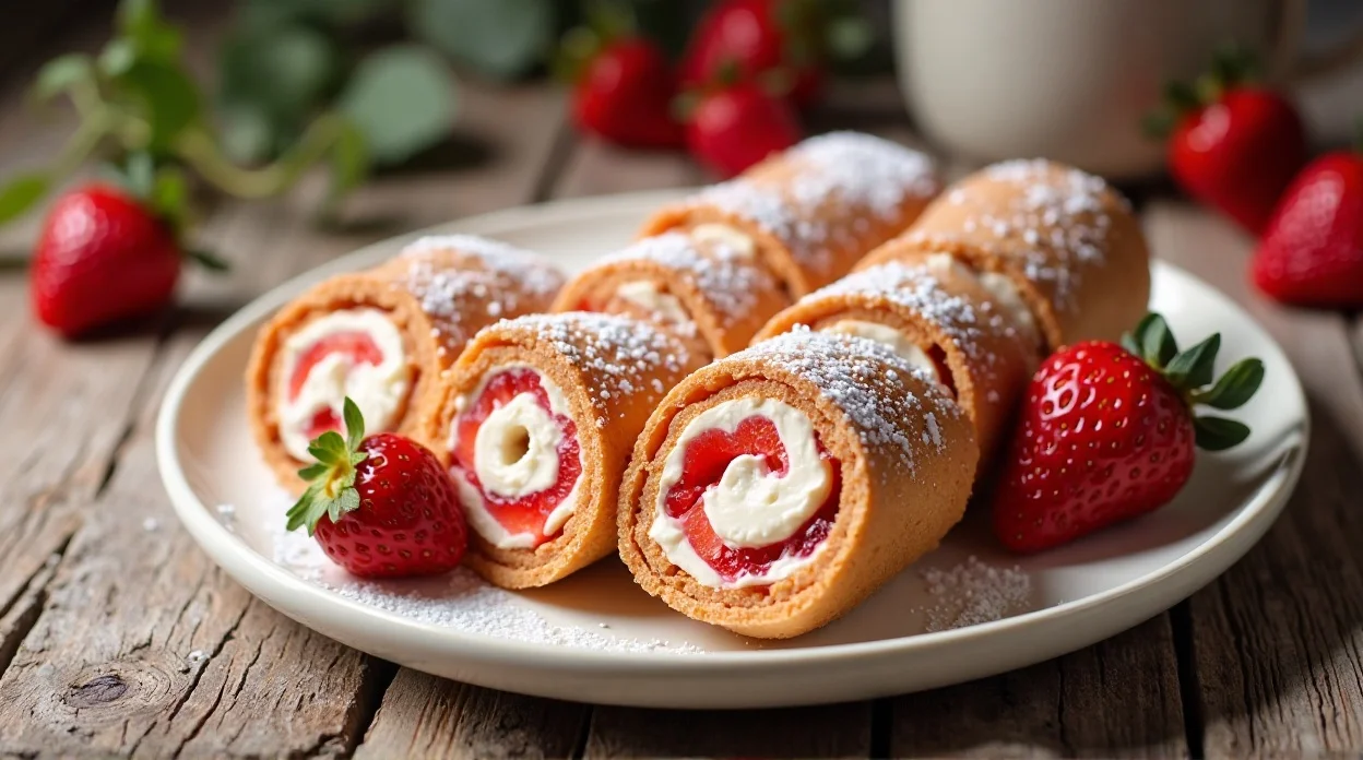 Strawberry Cream Cheese Roll Ups Recipe