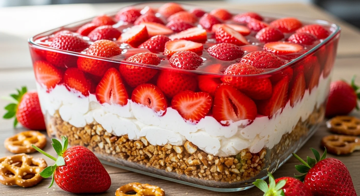 Strawberry Pretzel Salad
