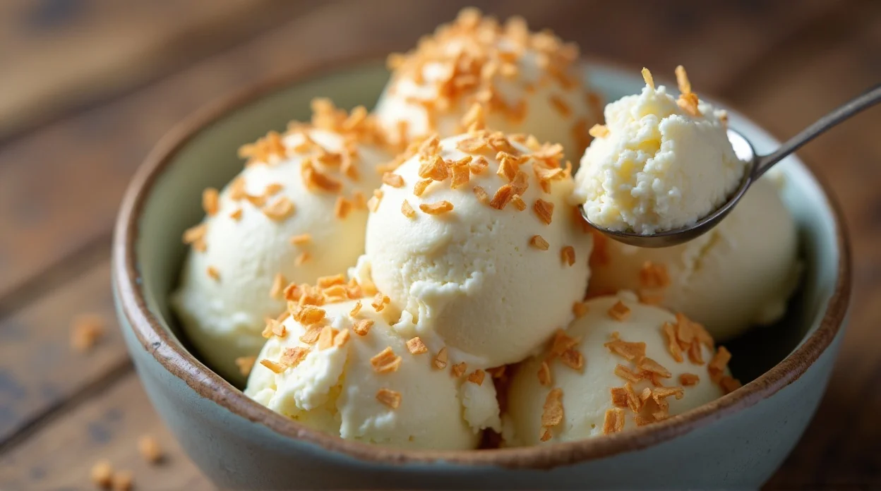 Toasted Coconut Ice Cream Recipe