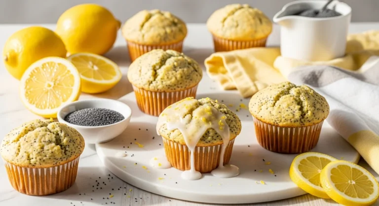 Almond Flour Lemon Poppy Muffins Recipe