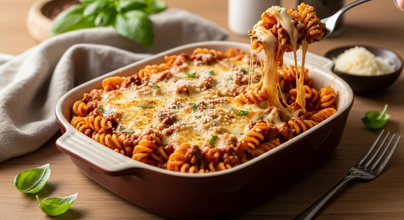 Beef Tomato Rotini Bake
