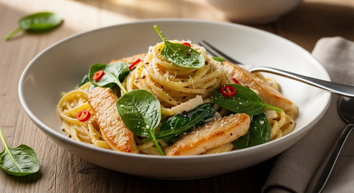 Chicken Spinach Pasta