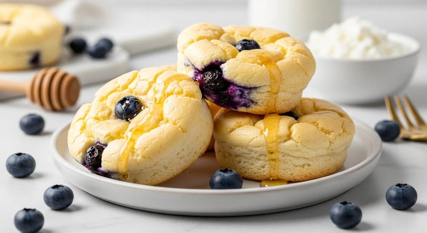 Cottage Cheese Blueberry Cloud Bread