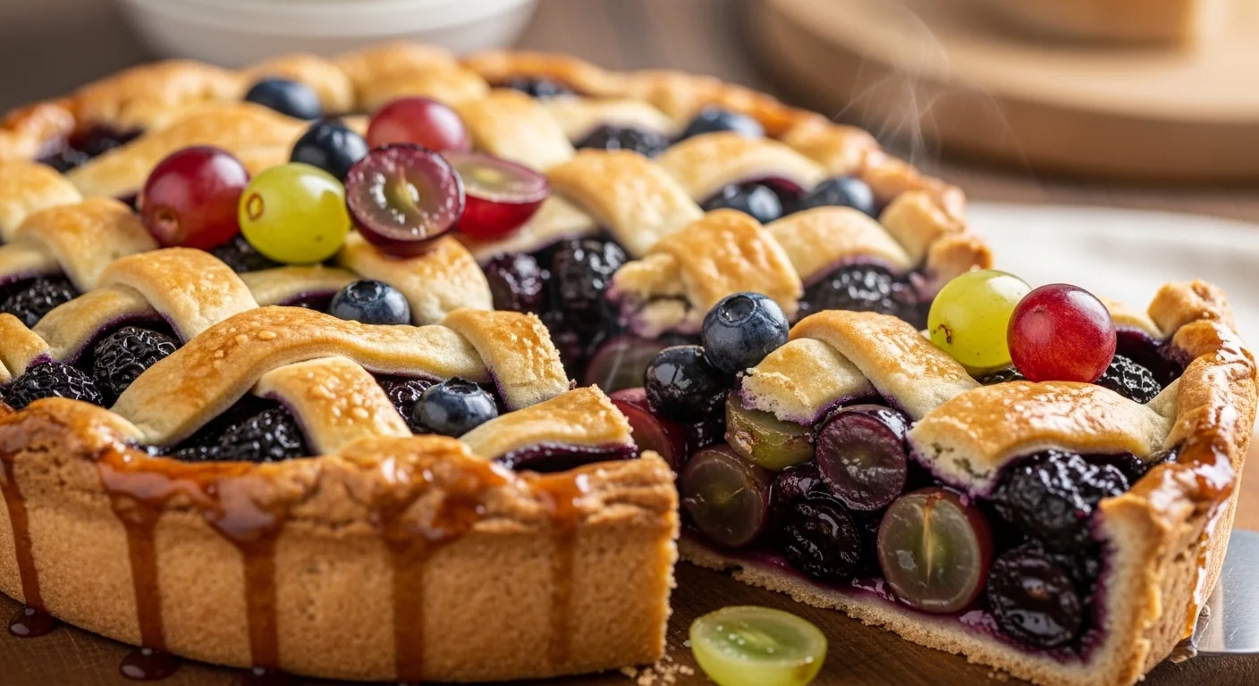 Grape Blueberry Pie