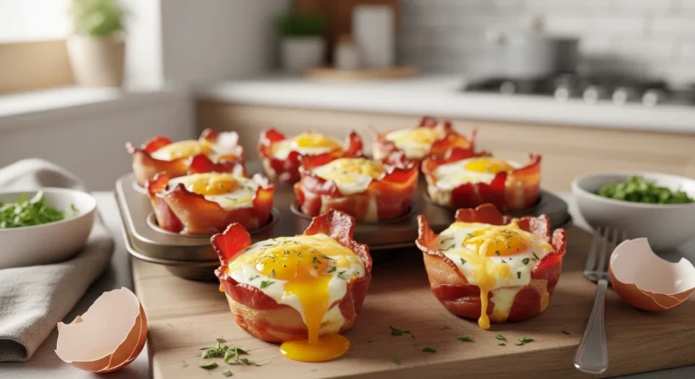 Keto Bacon and Egg Breakfast Cups