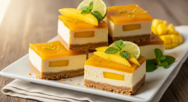 Mango Cheesecake Bars