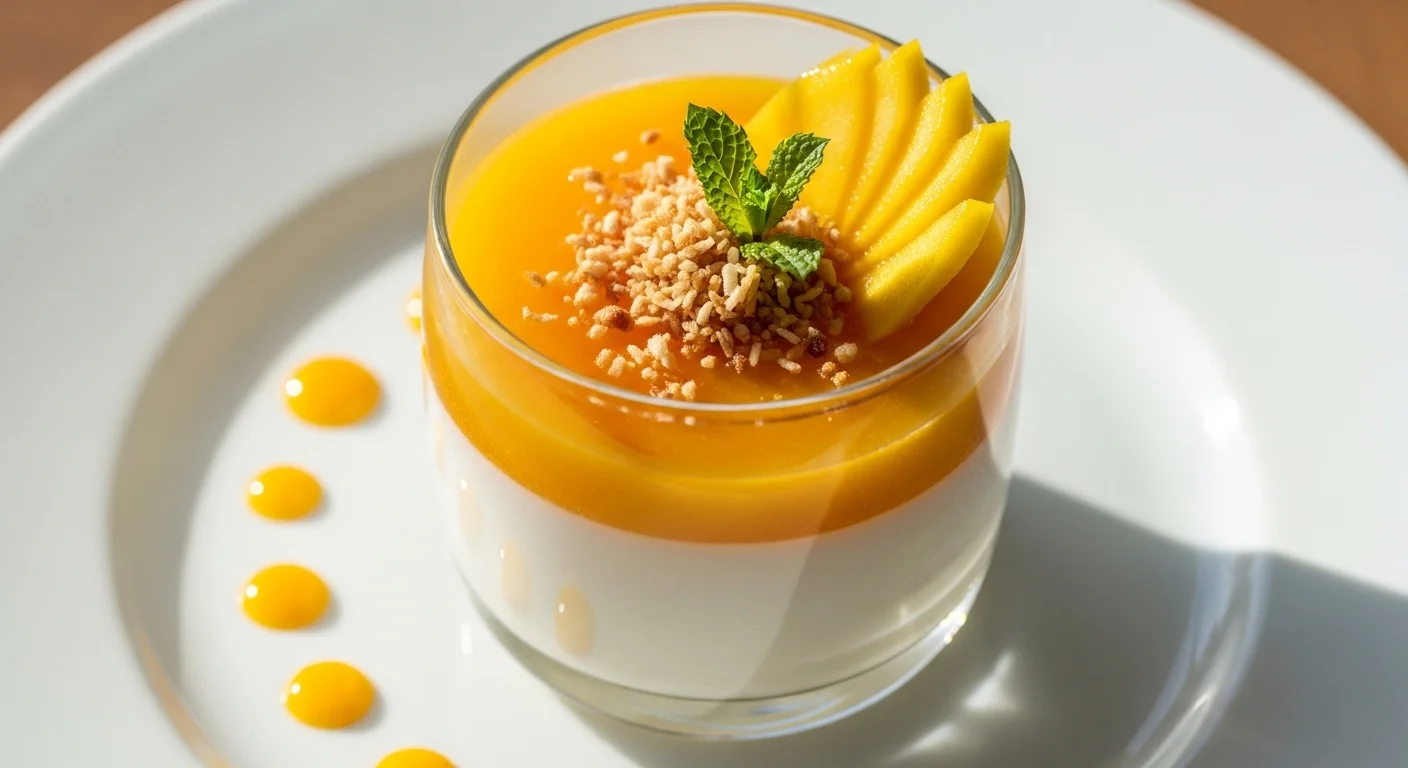 Mango Coconut Panna Cotta