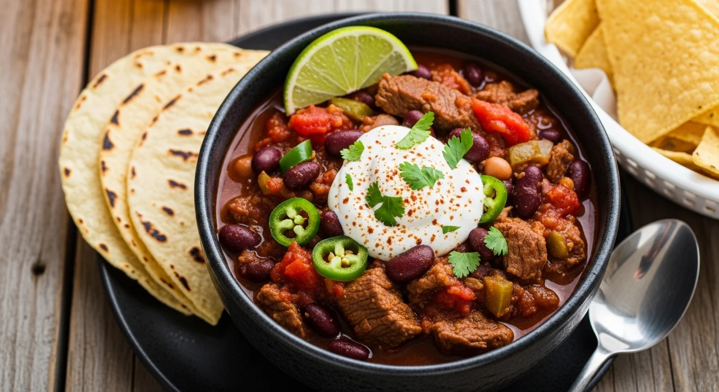 Mexican beef chili