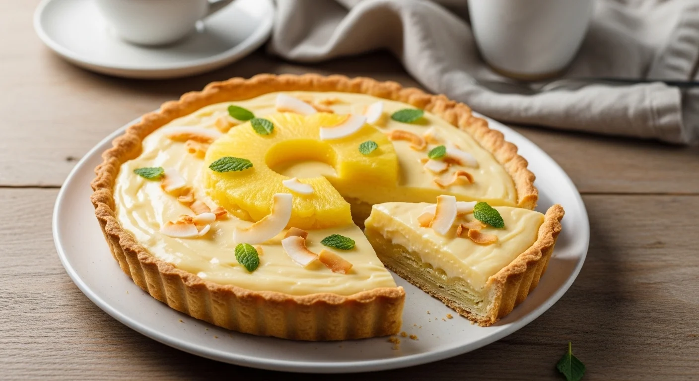 Pineapple Coconut Cream Tart