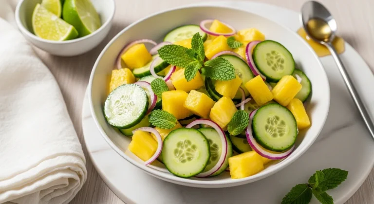 Pineapple Cucumber Summer Salad