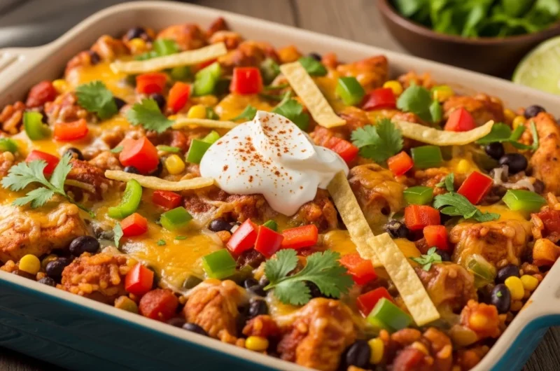 Tex-Mex Chicken Rice Casserole