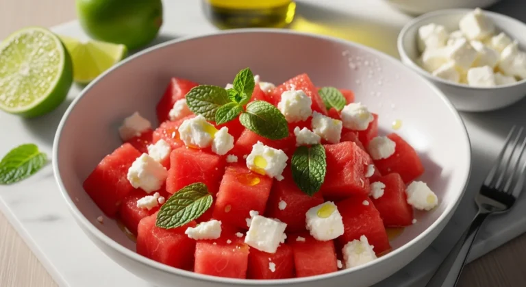 Watermelon Feta Mint Salad Recipe