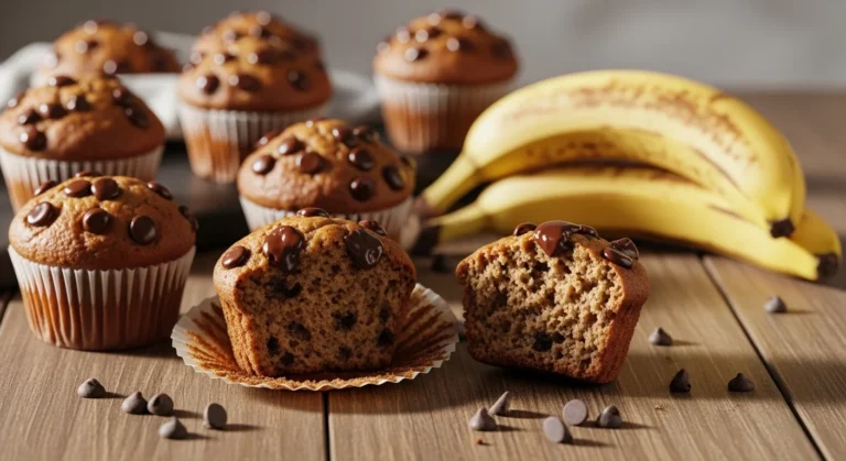 banana chocolate chip muffins