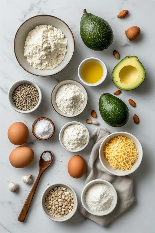 Avocado Keto Bread Recipe ingredients