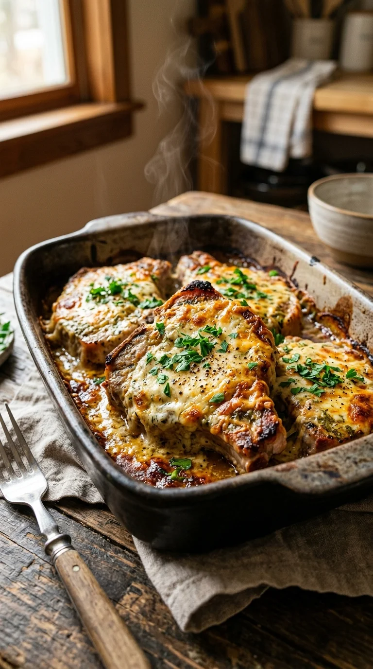 Baked Ranch Keto Pork Chops Recipe looks